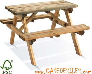 Mini table pique nique bois pour enfant 0811589