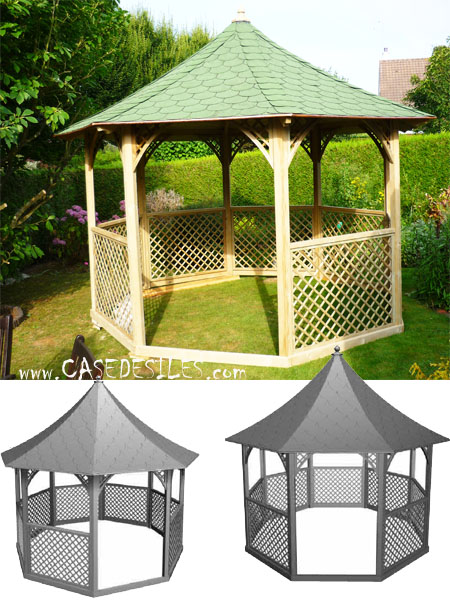 Pergola Jardin bois et Tonnelle Jardin Bois