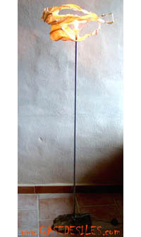 Lampadaire design écologique artisanal huître LP Pas Cher Lampadaire design écologique artisanal huître LP Pas Cher