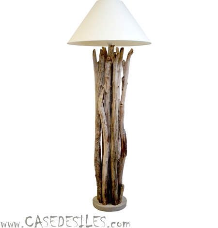 Lampe en bois flotté Bestoise TGM H130 D50