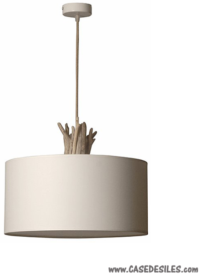 Luminaire Suspension Bois Flotté