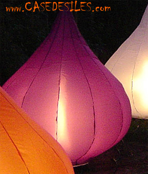 Lampe gonflable Fruit violet
