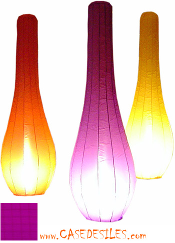 Lampe gonflable Quille violet