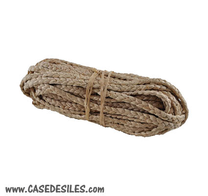 Corde raphia tressé naturel 13mm 25m