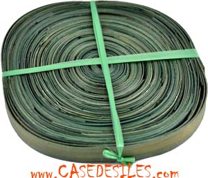 Eclisse de bois plate verte 250g 20mm