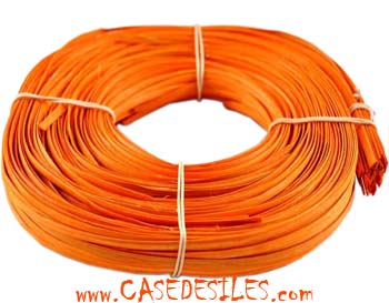 Eclisse moelle rotin régulière orange 5.5a6mm 250g