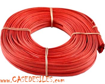 Moelle rotin éclisse regulière rouge 5.5a6mm 250g