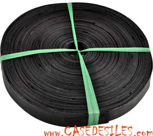 Rouleau éclisse de bois plate noire 250g 20mm