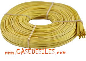 Moelle de rotin rouleau jaune 250g 3mm