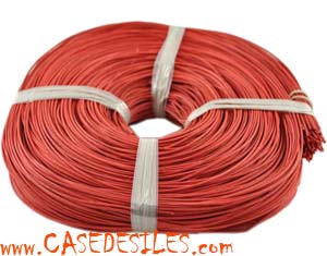 Moelle de rotin rouleau rouge 250g 1.5mm