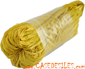 Pelote de raphia fibre végétale jaune 50g