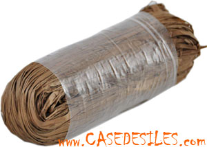 Pelote raphia fibres végétales marron 250g