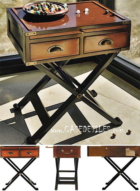 Coffre de guerre bois laiton style marine MF121 Pas Cher Coffre de guerre bois laiton style marine MF121 Pas Cher