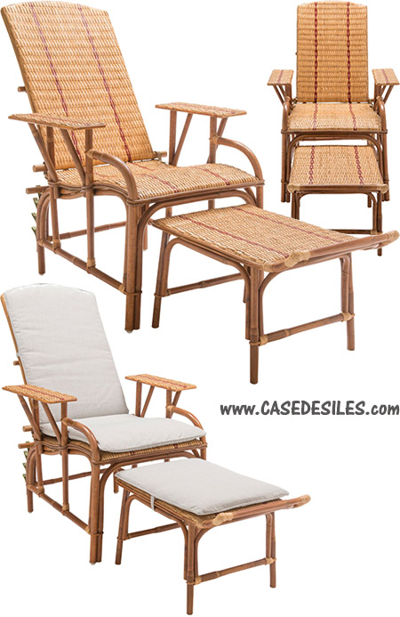 Chaise en Rotin Naturel Contemporain