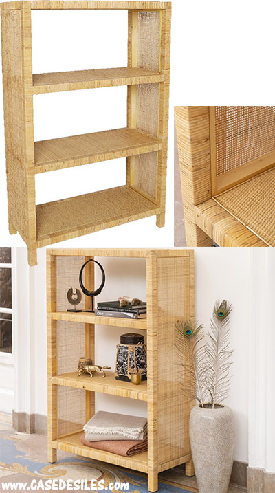 Etagère en rotin naturel