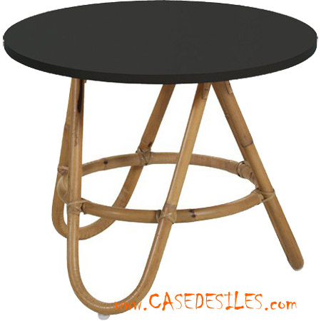 Table basse rotin