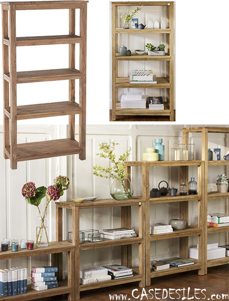 Etagere Teck Recyclé Brossé Contemporain