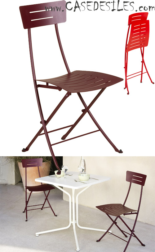 Chaise de jardin acier zingué : Chaise de jardin acier zingué pliante 801 Chaise de jardin acier zingué : Chaise de jardin acier zingué pliante 801