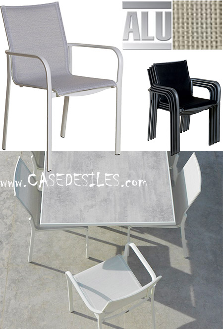 Fauteuil de jardin aluminium