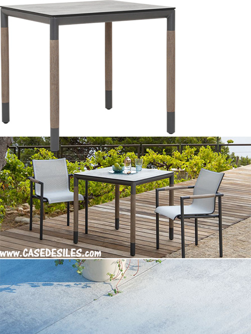 Petite table de jardin design