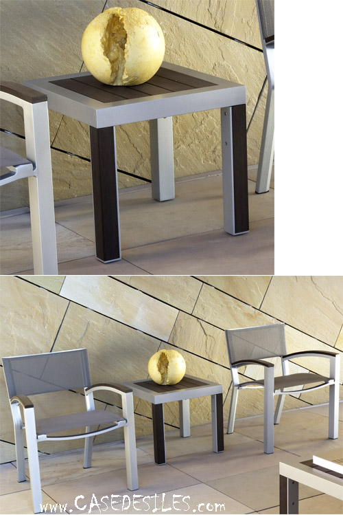 Table basse de jardin en aluminium design 419-431