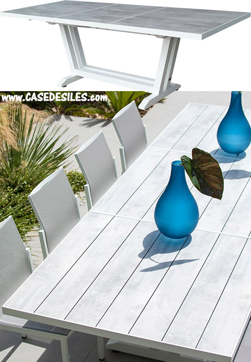 Table de jardin aluminium extensible Amaka Tao2021