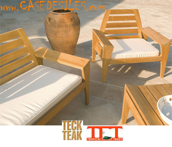 Canape teck design : Canapé teck design 2 pl Arcut Canape teck design : Canapé teck design 2 pl Arcut