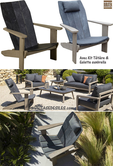 Fauteuil teck design