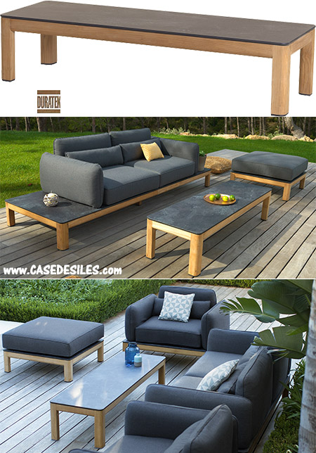 Table Basse de Jardin Teck Design