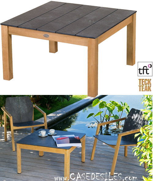 Table Basse de Jardin Teck Design