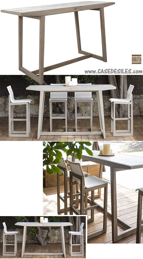 Table de Jardin en Teck Modulable Design