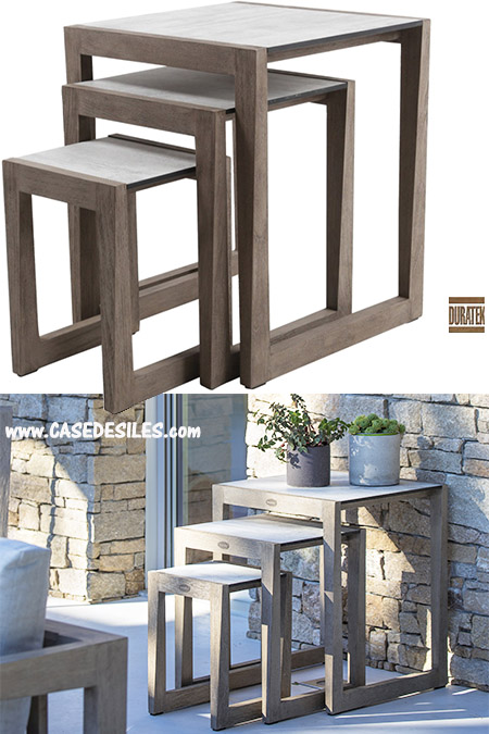 Table Basse de Jardin Teck Design