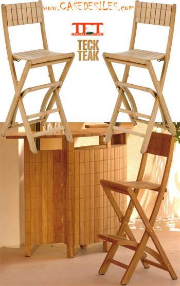 Tabouret bar teck design