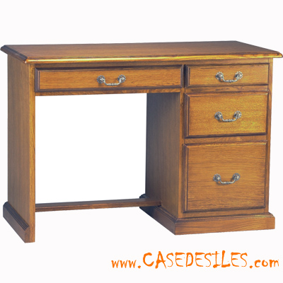 Bureau en bois et métal