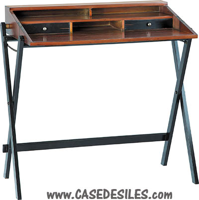 Bureau Marine Bois et Laiton