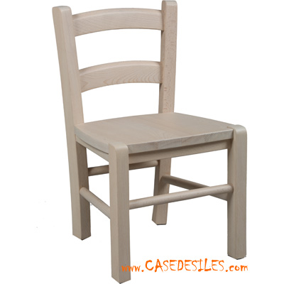 Chaises bois massif pour enfant grises 1028GR