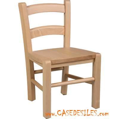 Petite chaise enfant en bois massif -Artisanale & écologique - L