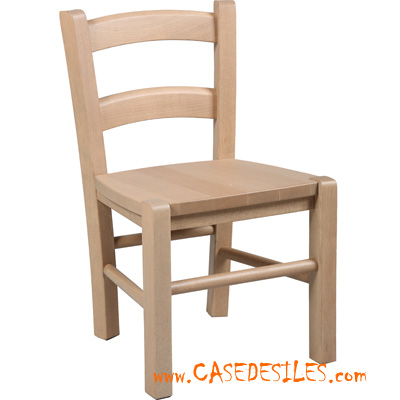 Chaises bois massif pour enfant taupe 1028TA