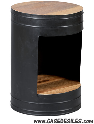 Meuble de rangement bois et métal