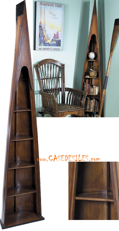 Etagere bois marine