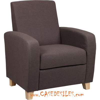 Fauteuil rétro bois tissu prune 812PR Pas Cher Fauteuil rétro bois tissu prune 812PR Pas Cher