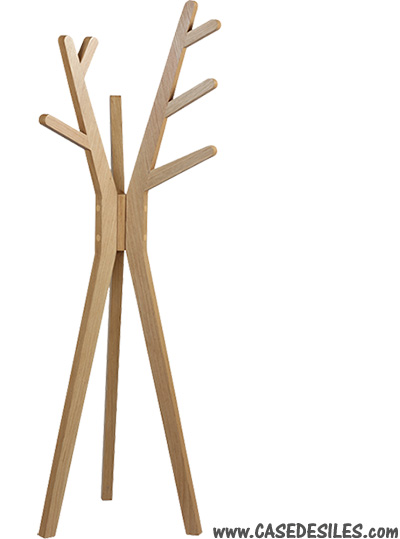 Porte manteau bois contemporain design 2405NA