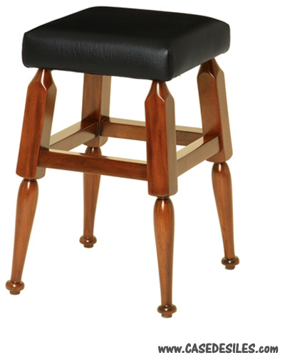 Tabouret bois métal