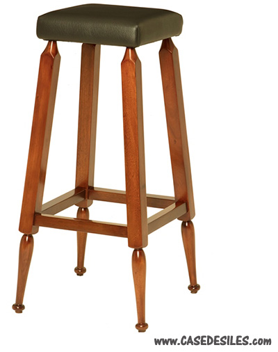 Tabouret de bar en bois style marine MF172