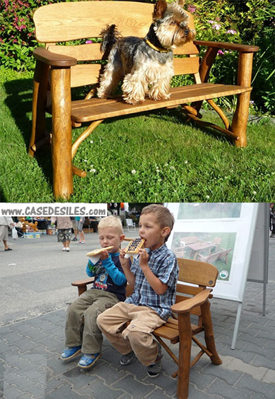 Banc en chêne massif