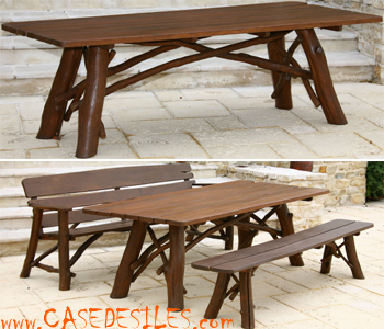 Table en bois massif