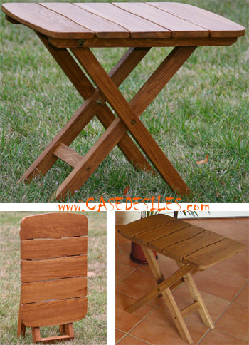 Table pliante en bois - Table pliable - Table pliante bois intérieur