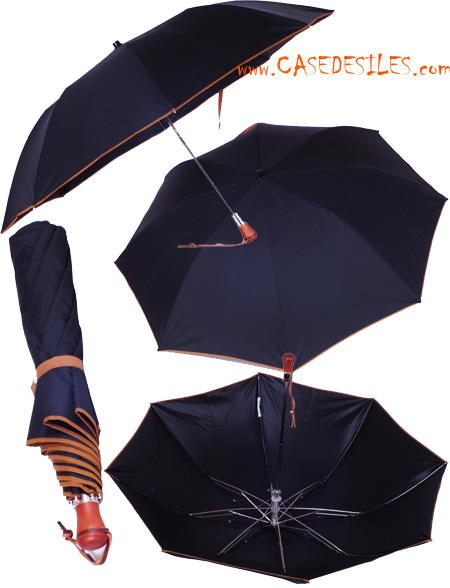 Grand parapluie pliant automatique homme noir Pas Cher Grand parapluie pliant automatique homme noir Pas Cher