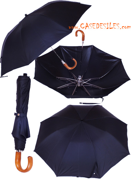 Grand paraluie pliant automatique noir pour homme Pas Cher Grand paraluie pliant automatique noir pour homme Pas Cher