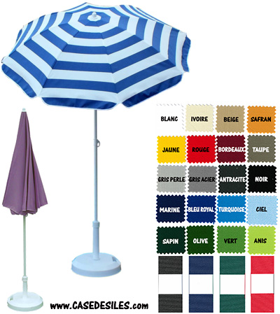 Parasol Plage et Terrasse : Parasol plage et terrasse rond 150cm Maldives Parasol Plage et Terrasse : Parasol plage et terrasse rond 150cm Maldives